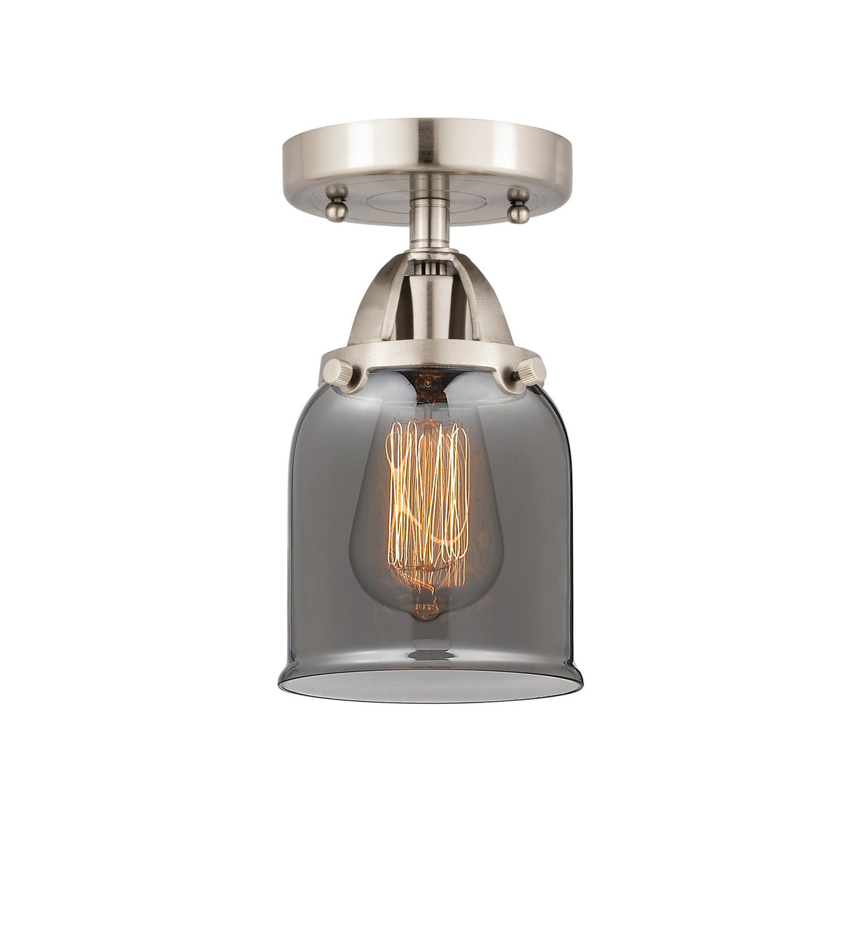 Innovations - 288-1C-SN-G53 - One Light Semi-Flush Mount - Nouveau 2 - Brushed Satin Nickel