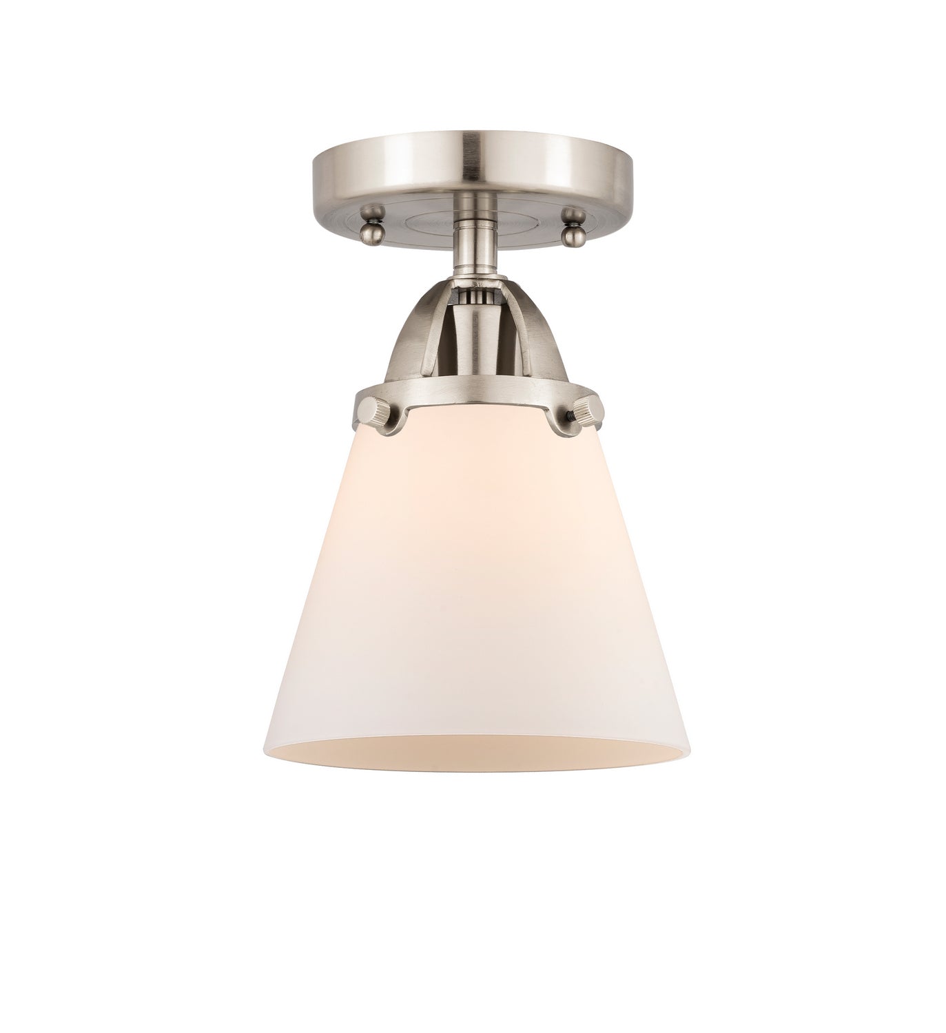 Innovations - 288-1C-SN-G61 - One Light Semi-Flush Mount - Nouveau 2 - Brushed Satin Nickel