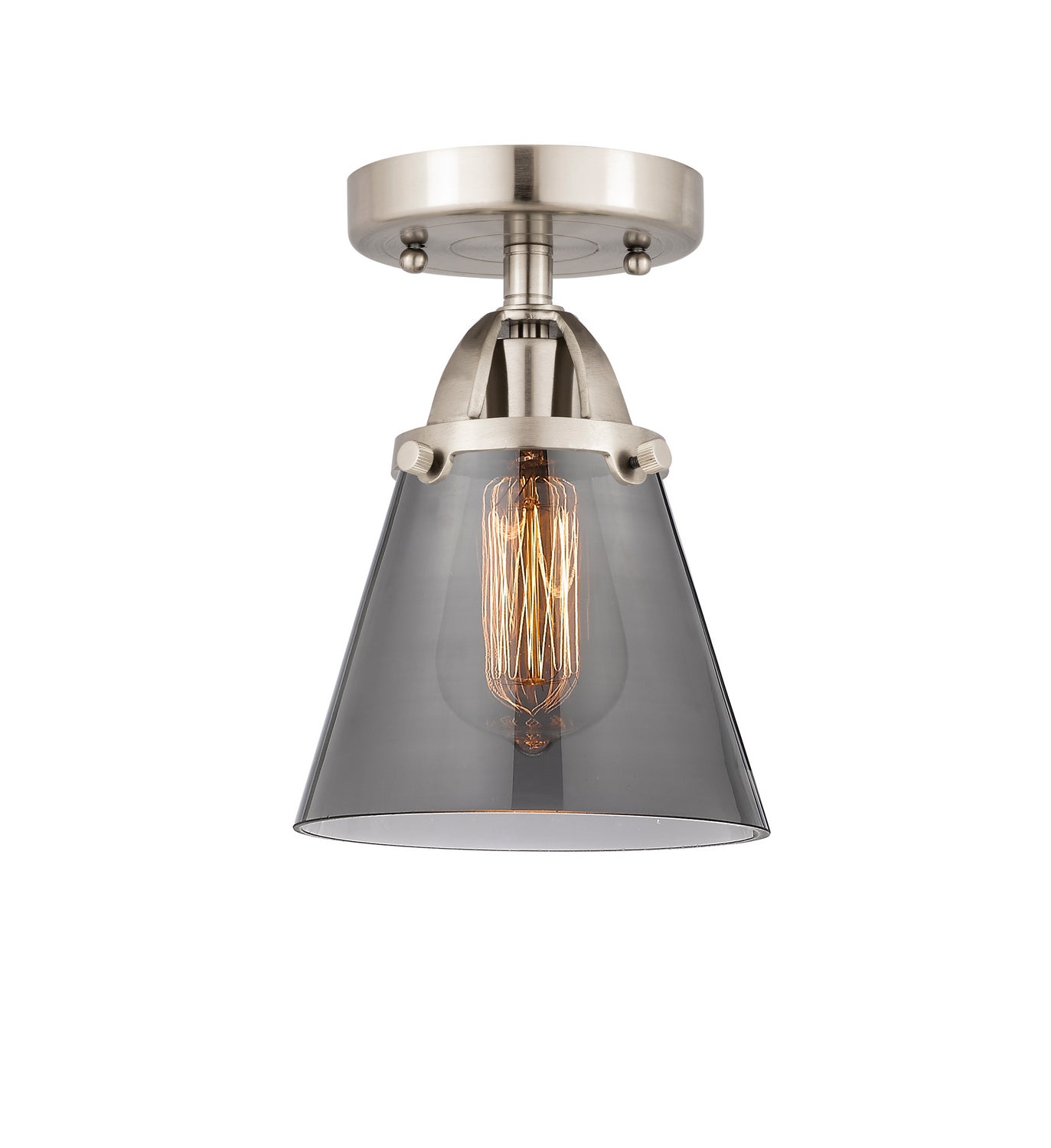 Innovations - 288-1C-SN-G63 - One Light Semi-Flush Mount - Nouveau 2 - Brushed Satin Nickel