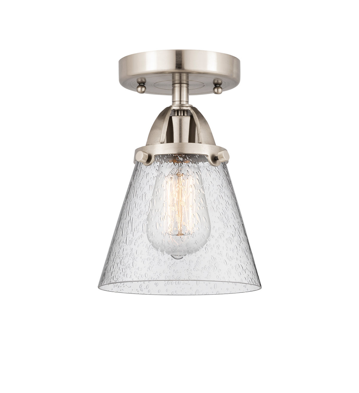 Innovations - 288-1C-SN-G64 - One Light Semi-Flush Mount - Nouveau 2 - Brushed Satin Nickel