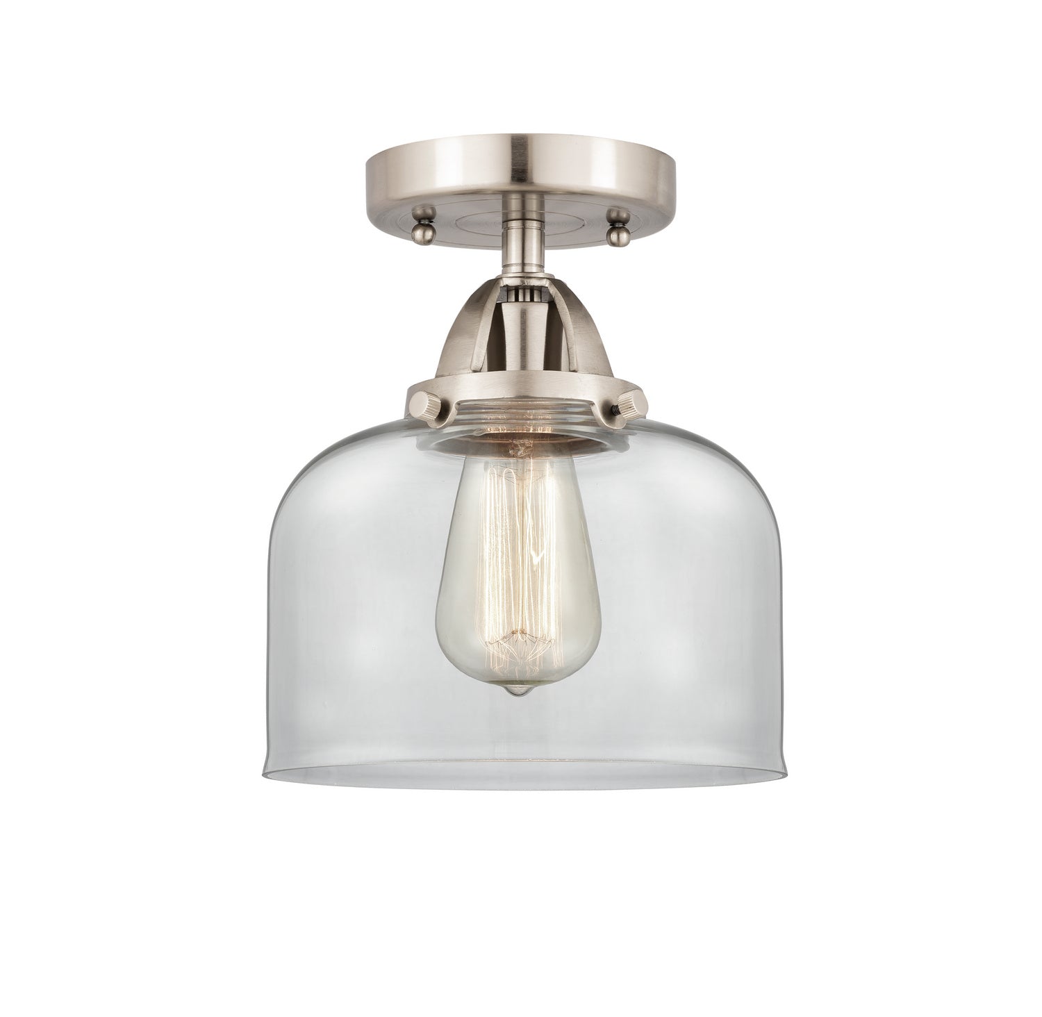 Innovations - 288-1C-SN-G72 - One Light Semi-Flush Mount - Nouveau 2 - Brushed Satin Nickel