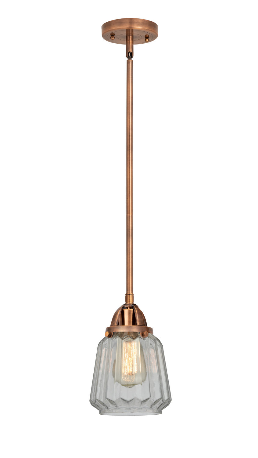 Innovations - 288-1S-AC-G142 - One Light Mini Pendant - Nouveau 2 - Antique Copper