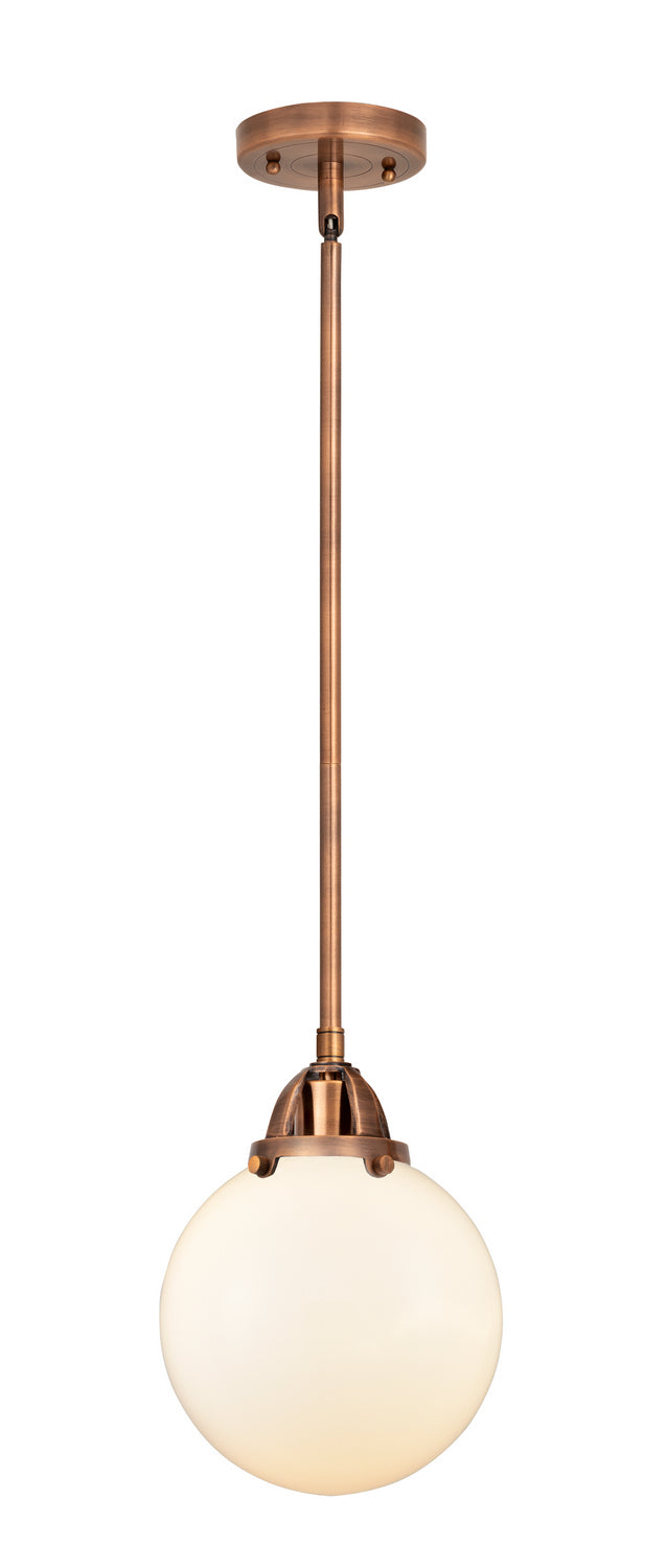 Innovations - 288-1S-AC-G201-8 - One Light Mini Pendant - Nouveau 2 - Antique Copper