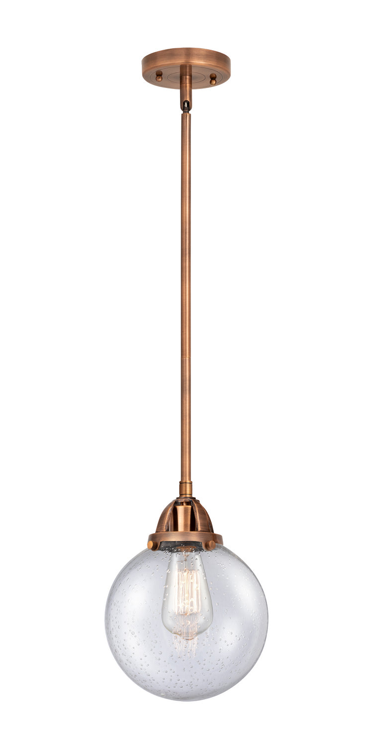 Innovations - 288-1S-AC-G204-8 - One Light Mini Pendant - Nouveau 2 - Antique Copper