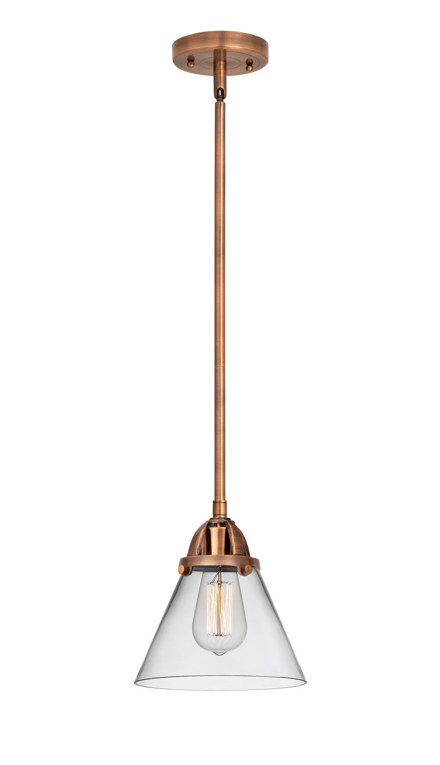Innovations - 288-1S-AC-G42 - One Light Mini Pendant - Nouveau 2 - Antique Copper