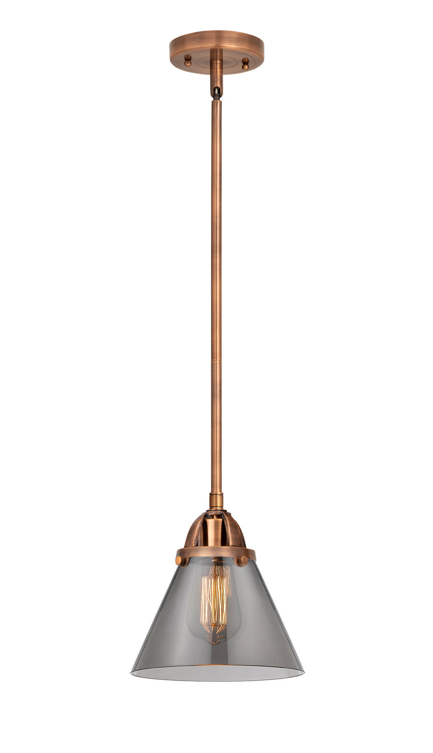 Innovations - 288-1S-AC-G43 - One Light Mini Pendant - Nouveau 2 - Antique Copper