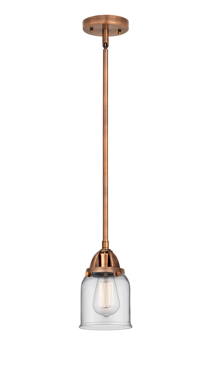 Innovations - 288-1S-AC-G52 - One Light Mini Pendant - Nouveau 2 - Antique Copper