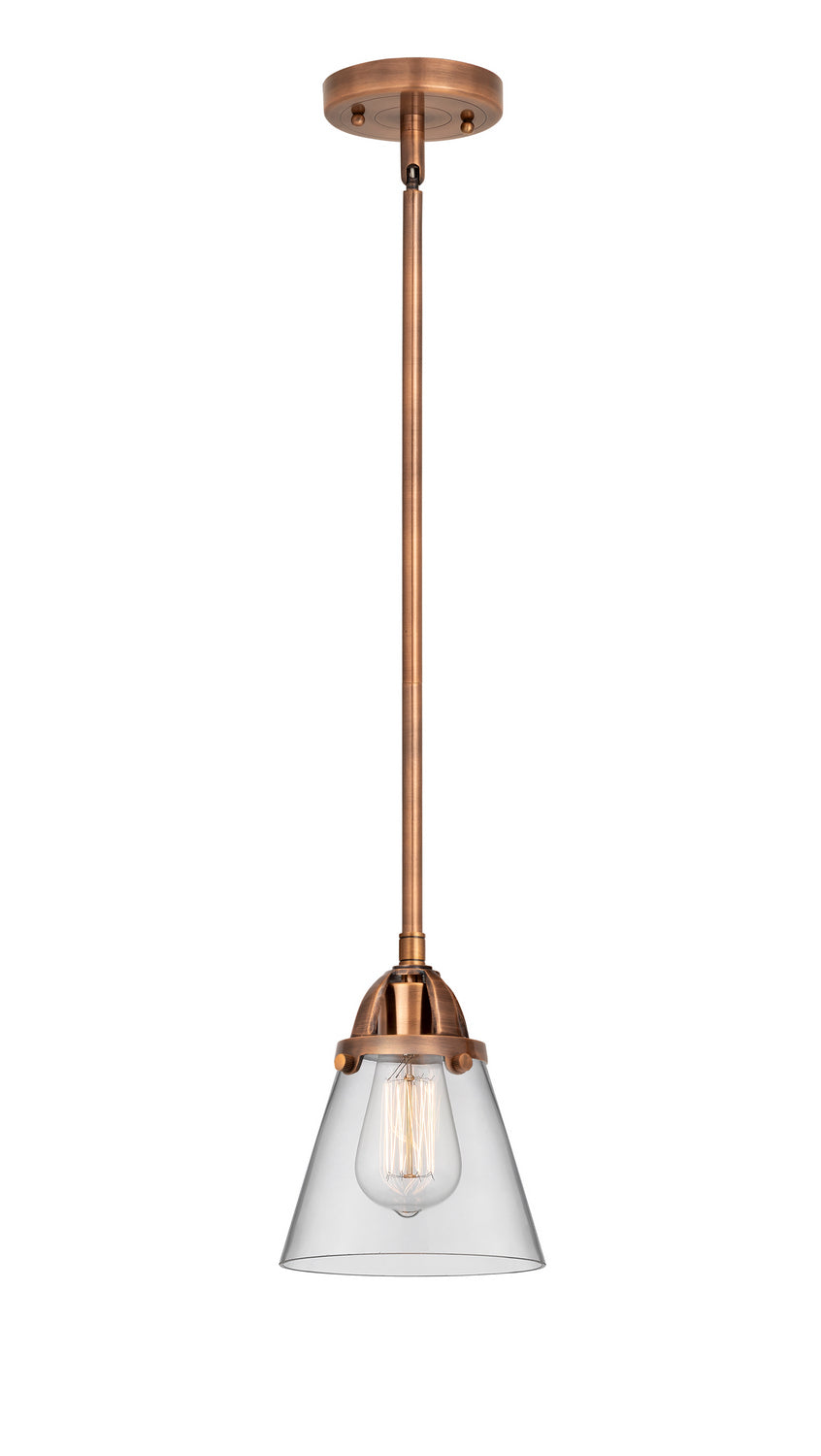 Innovations - 288-1S-AC-G62 - One Light Mini Pendant - Nouveau 2 - Antique Copper