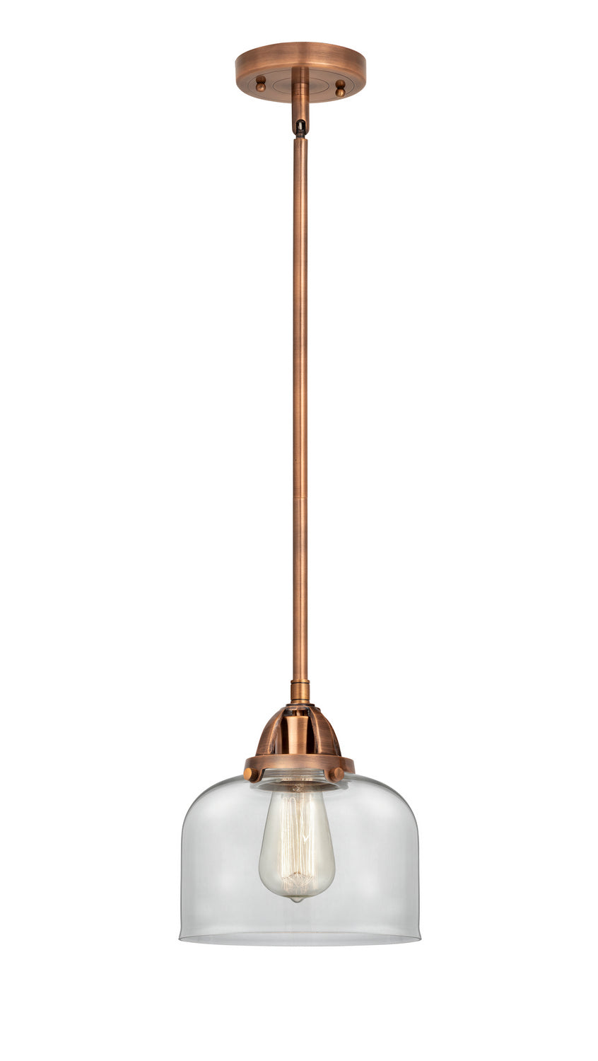 Innovations - 288-1S-AC-G72 - One Light Mini Pendant - Nouveau 2 - Antique Copper