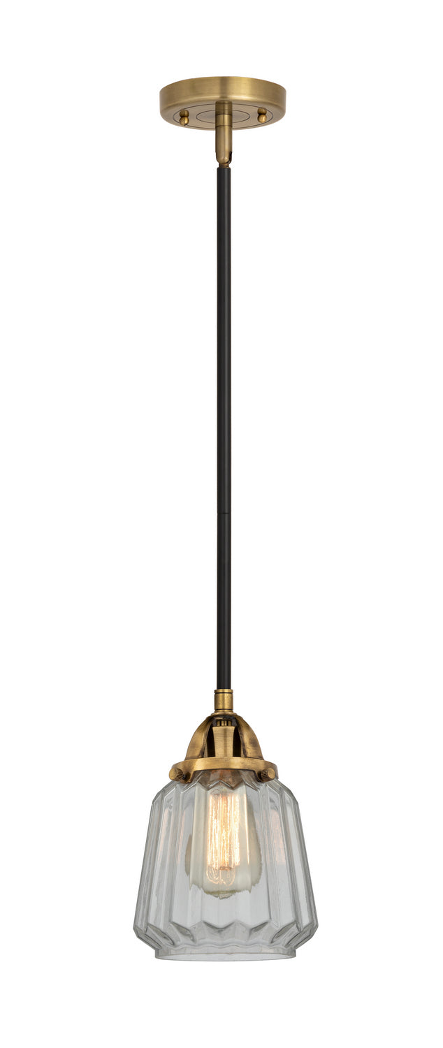 Innovations - 288-1S-BAB-G142 - One Light Mini Pendant - Nouveau 2 - Black Antique Brass