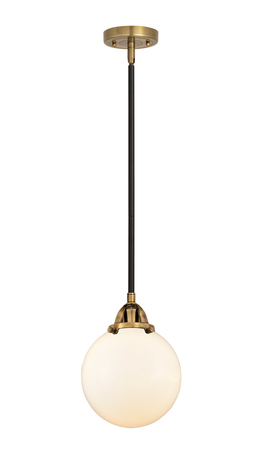 Innovations - 288-1S-BAB-G201-8 - One Light Mini Pendant - Nouveau 2 - Black Antique Brass