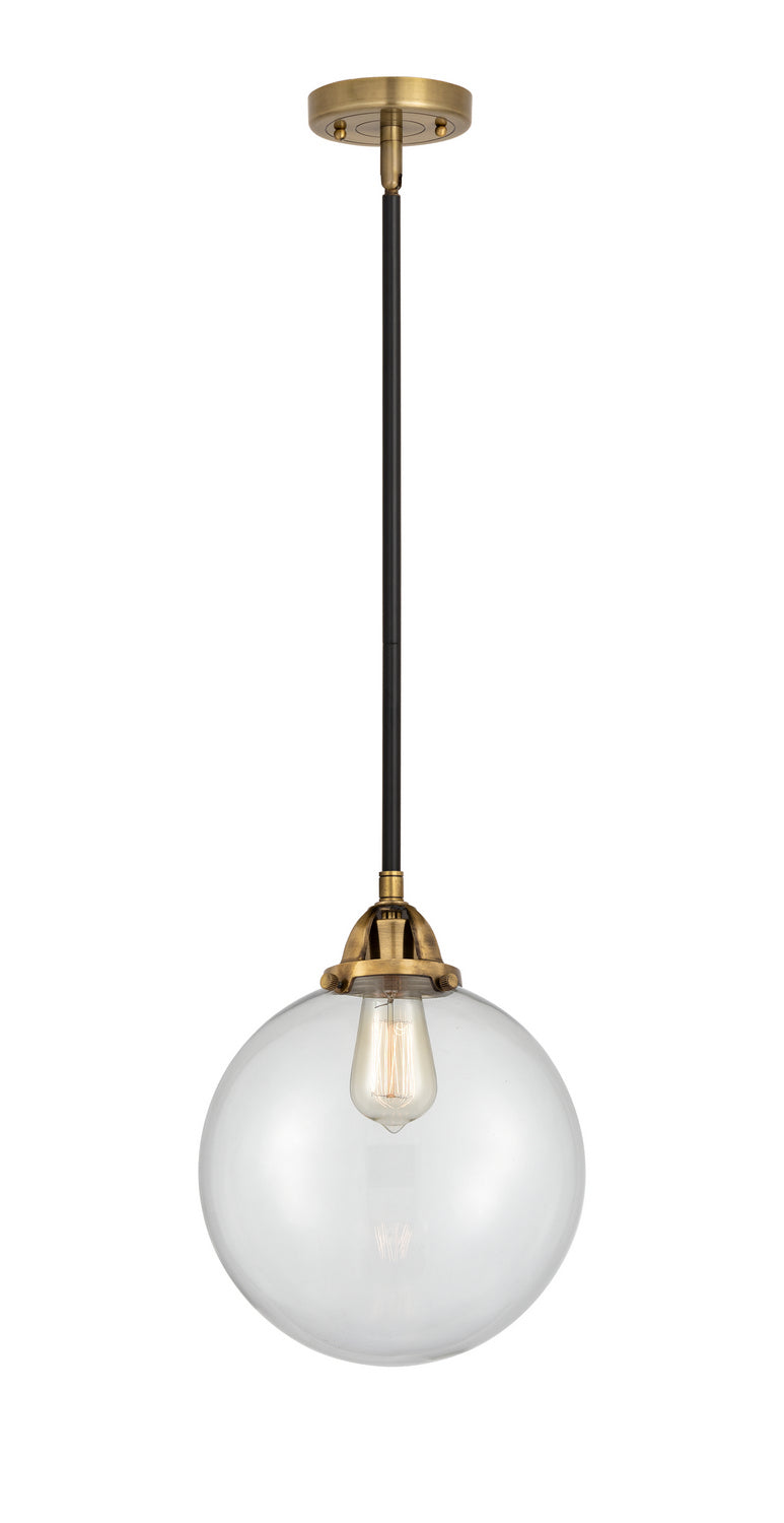 Innovations - 288-1S-BAB-G202-10 - One Light Mini Pendant - Nouveau 2 - Black Antique Brass
