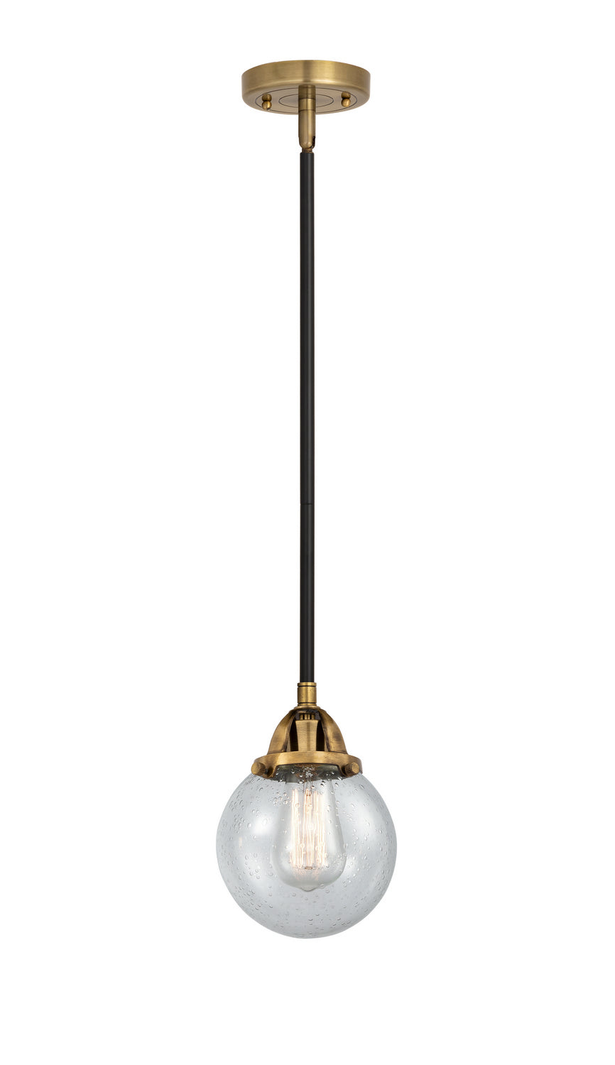Innovations - 288-1S-BAB-G204-6 - One Light Mini Pendant - Nouveau 2 - Black Antique Brass