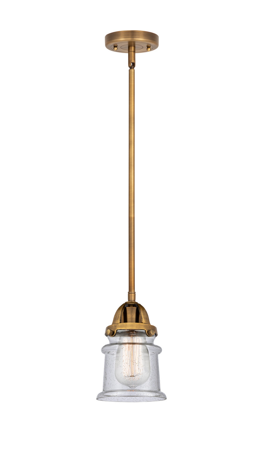 Innovations - 288-1S-BB-G184S - One Light Mini Pendant - Nouveau 2 - Brushed Brass