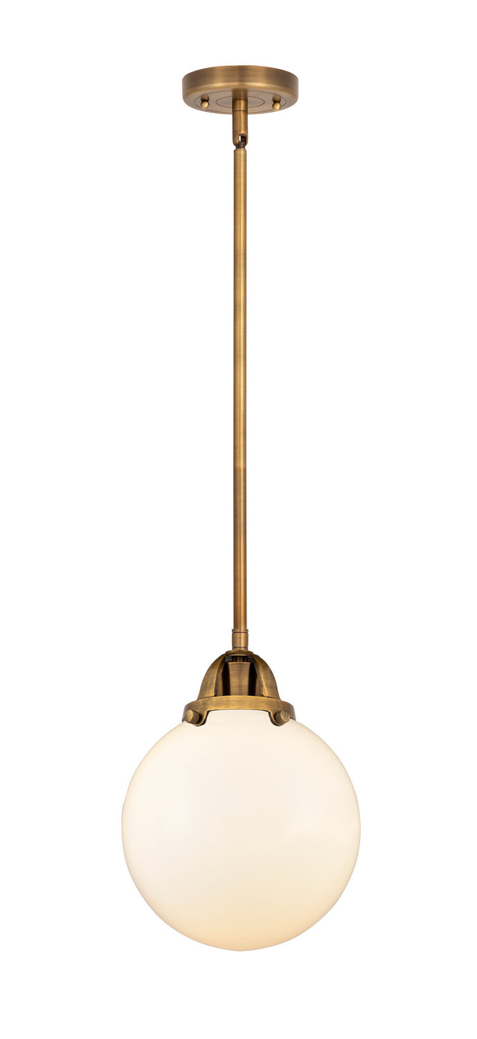 Innovations - 288-1S-BB-G201-8 - One Light Mini Pendant - Nouveau 2 - Brushed Brass