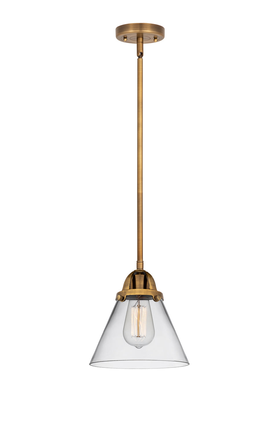 Innovations - 288-1S-BB-G42 - One Light Mini Pendant - Nouveau 2 - Brushed Brass