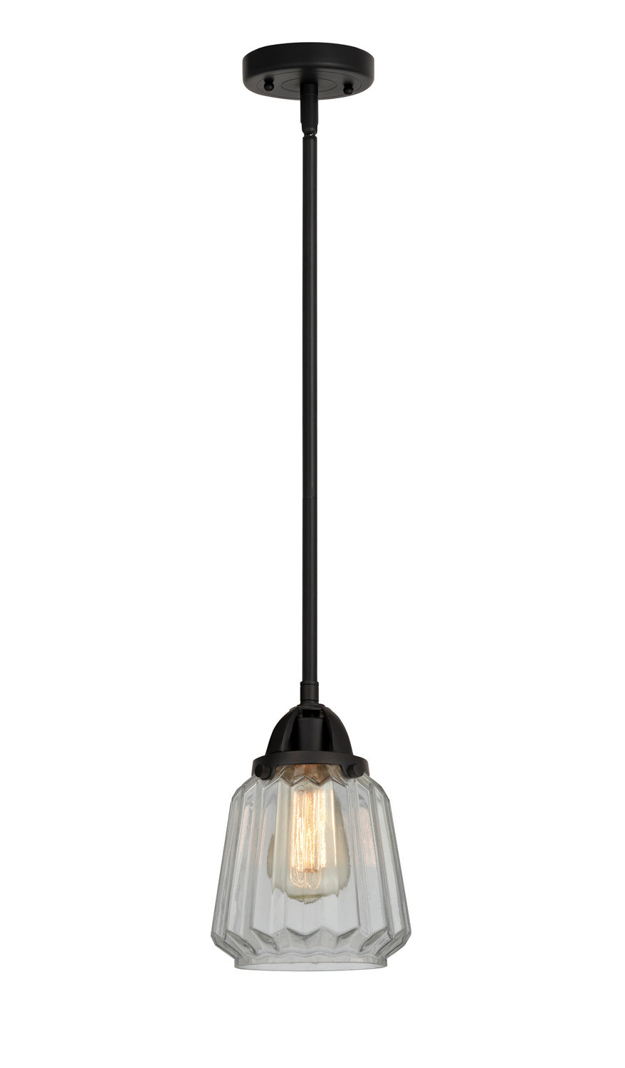 Innovations - 288-1S-BK-G142 - One Light Mini Pendant - Nouveau 2 - Matte Black