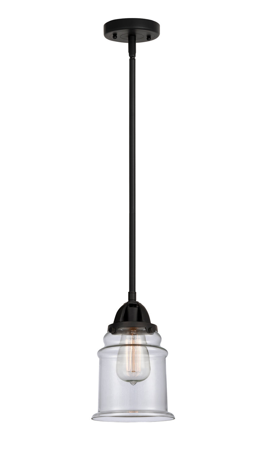 Innovations - 288-1S-BK-G182 - One Light Mini Pendant - Nouveau 2 - Matte Black
