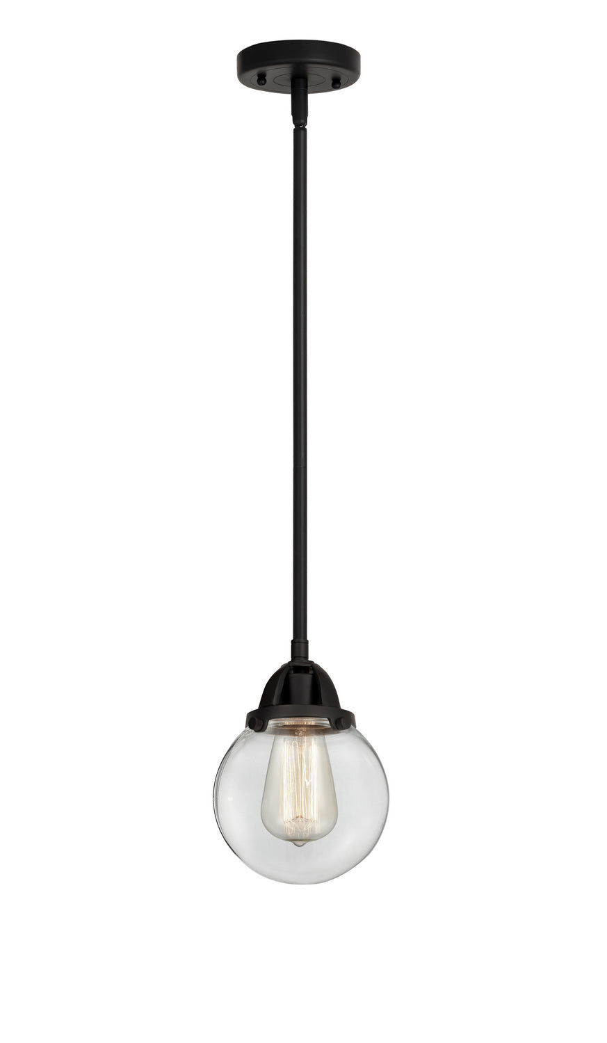 Innovations - 288-1S-BK-G202-6 - One Light Mini Pendant - Nouveau 2 - Matte Black