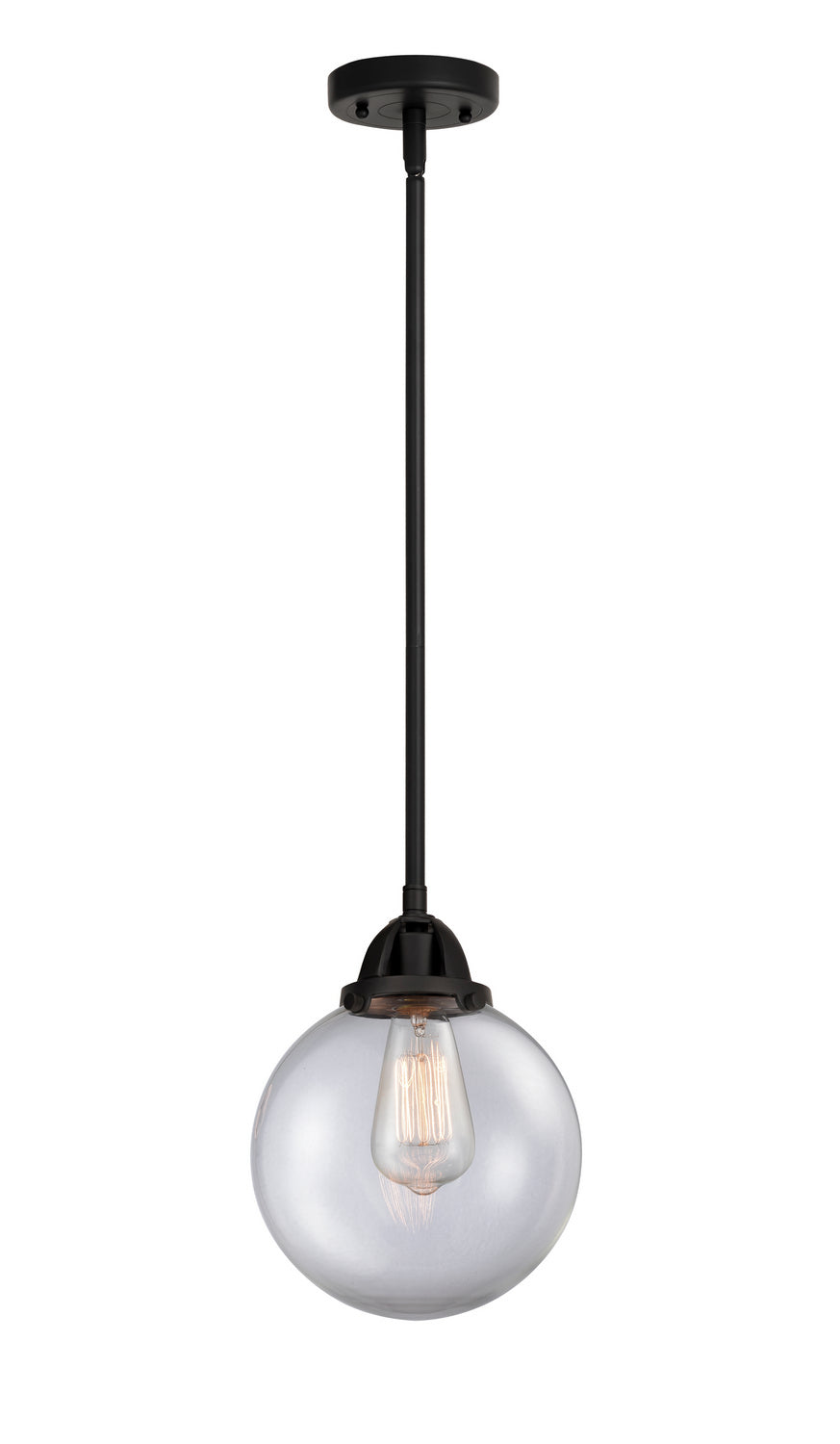 Innovations - 288-1S-BK-G202-8 - One Light Mini Pendant - Nouveau 2 - Matte Black