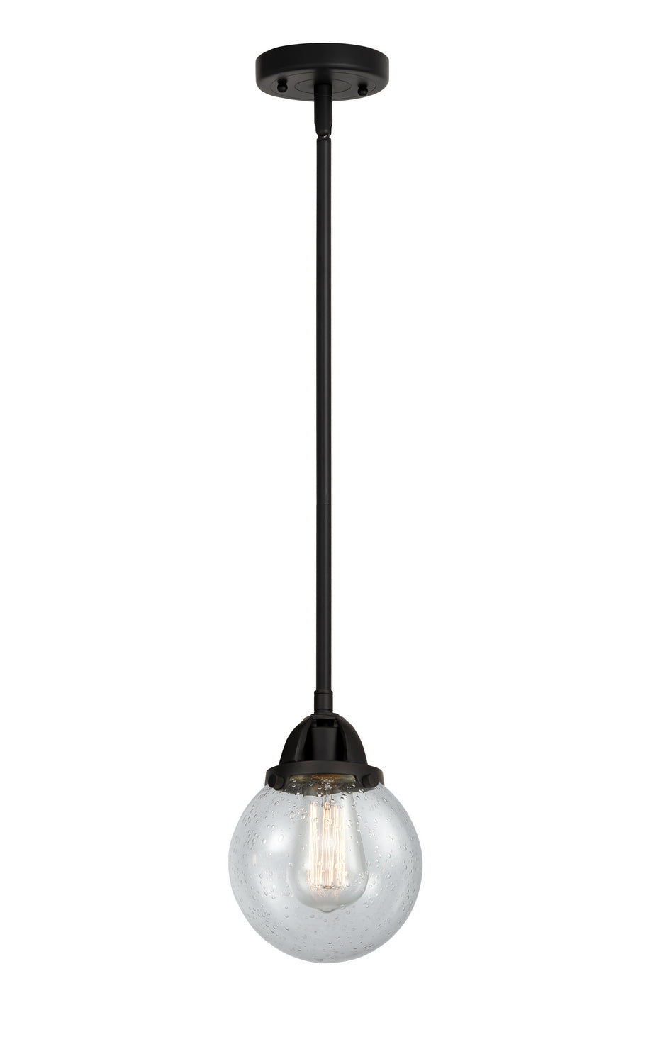 Innovations - 288-1S-BK-G204-6 - One Light Mini Pendant - Nouveau 2 - Matte Black