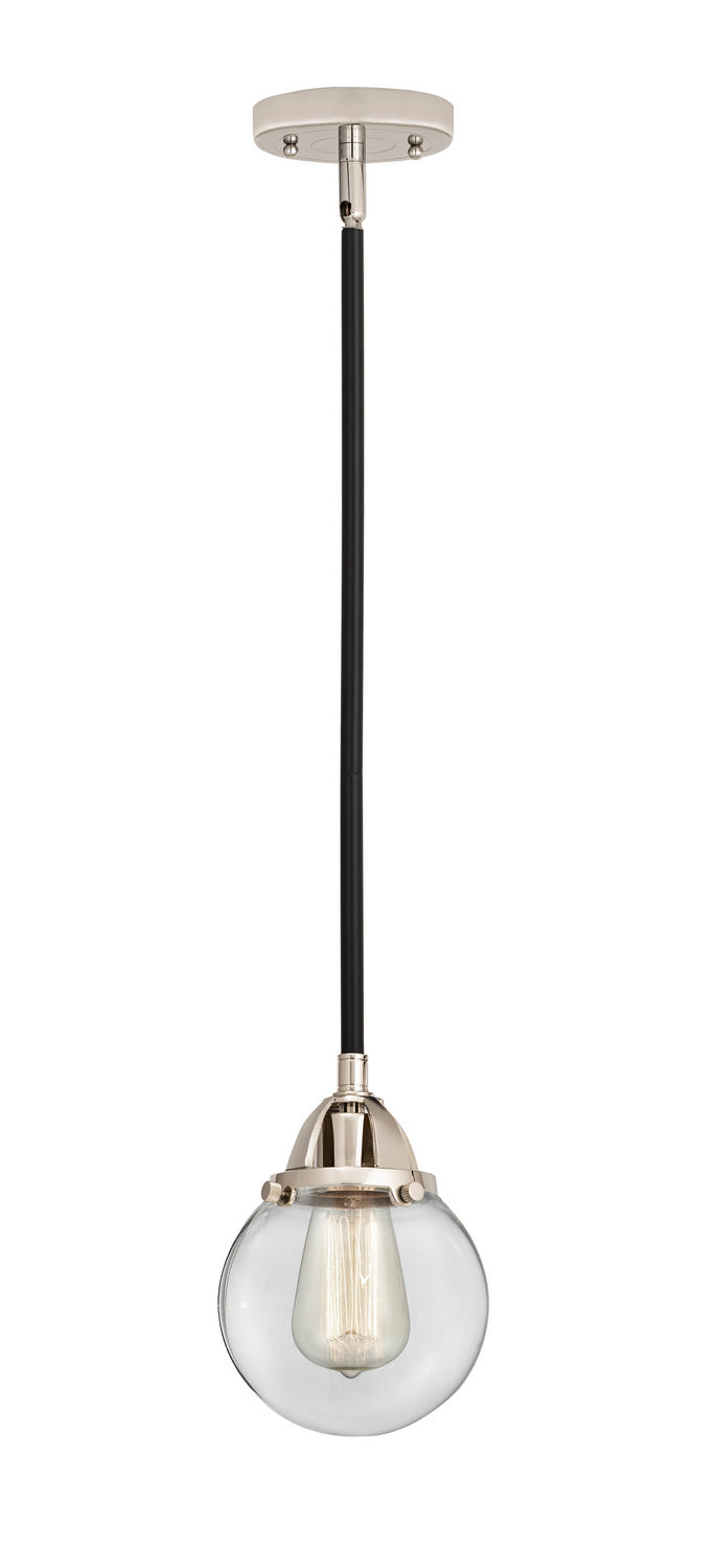Innovations - 288-1S-BPN-G202-6 - One Light Mini Pendant - Nouveau 2 - Black Polished Nickel