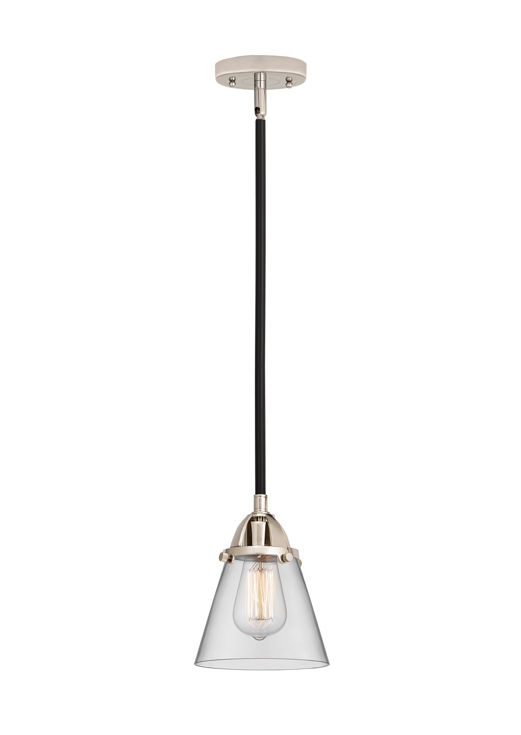 Innovations - 288-1S-BPN-G62 - One Light Mini Pendant - Nouveau 2 - Black Polished Nickel