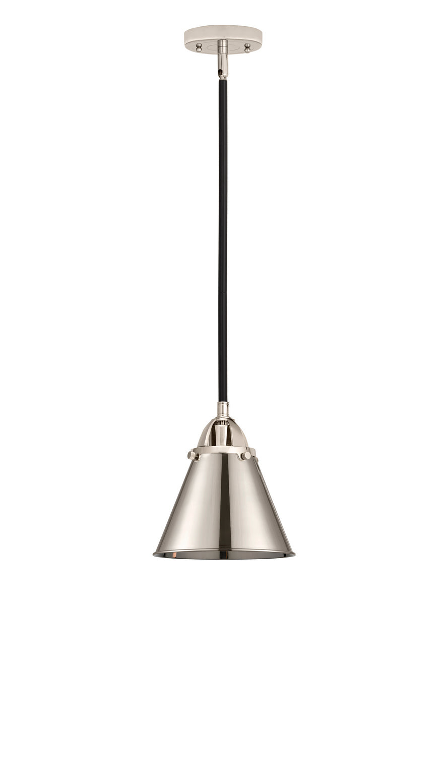 Innovations - 288-1S-BPN-M13-PN - One Light Mini Pendant - Nouveau 2 - Black Polished Nickel