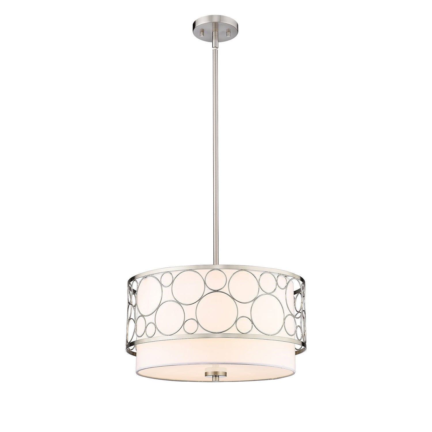 Z-Lite - 197-17BN - Three Light Pendant - Kendall - Brushed Nickel