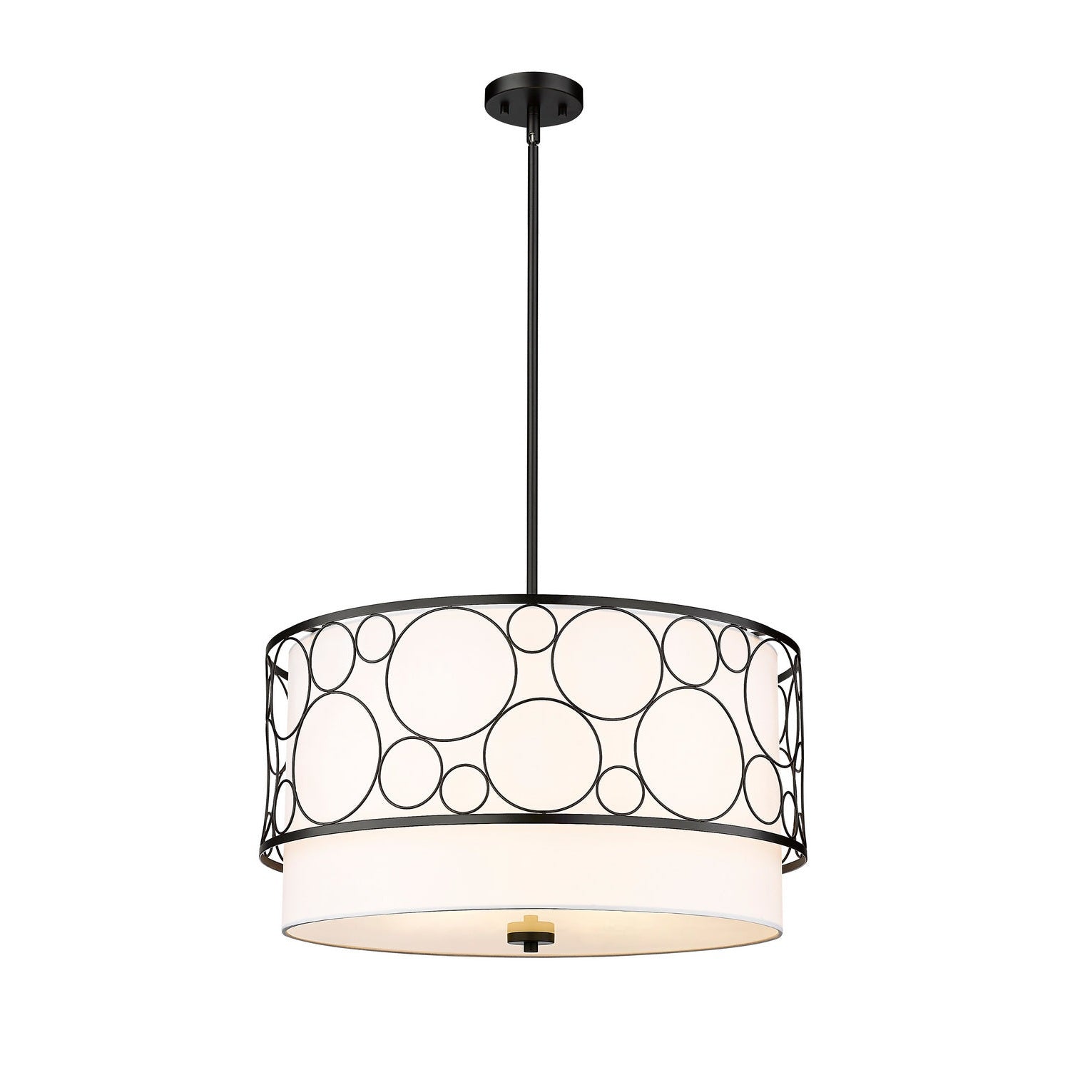 Z-Lite - 197-24MB - Four Light Chandelier - Kendall - Matte Black