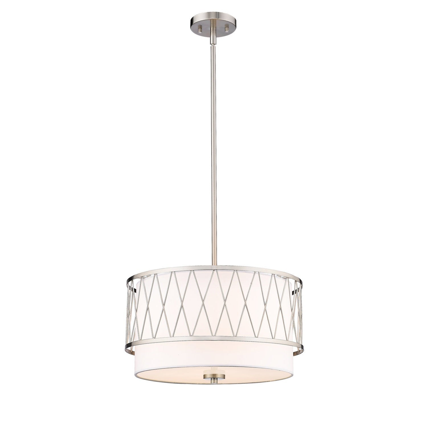 Z-Lite - 198-17BN - Three Light Pendant - Dalton - Brushed Nickel