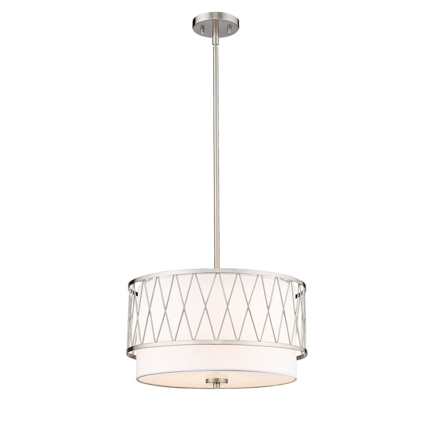 Z-Lite - 198-17BN - Three Light Pendant - Dalton - Brushed Nickel
