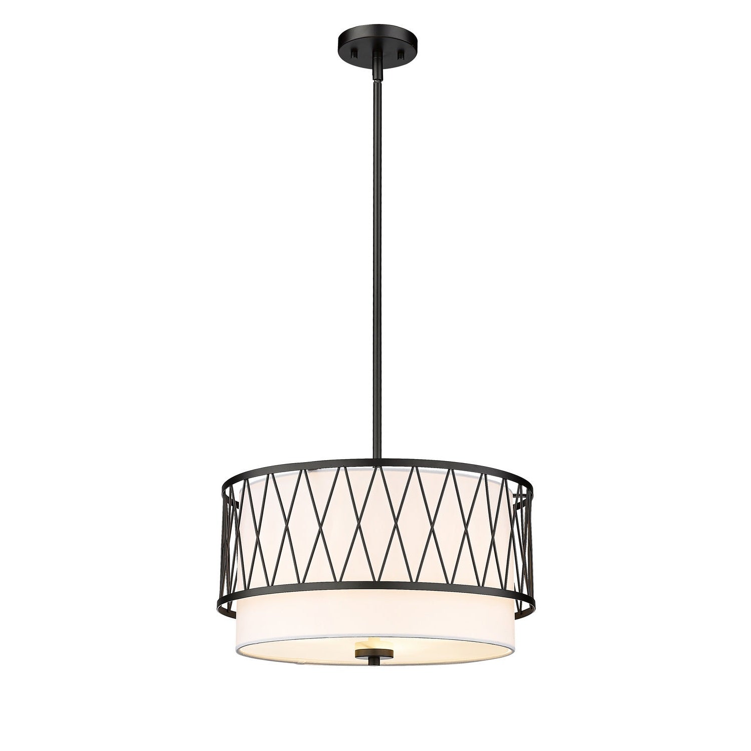 Z-Lite - 198-17MB - Three Light Pendant - Dalton - Matte Black