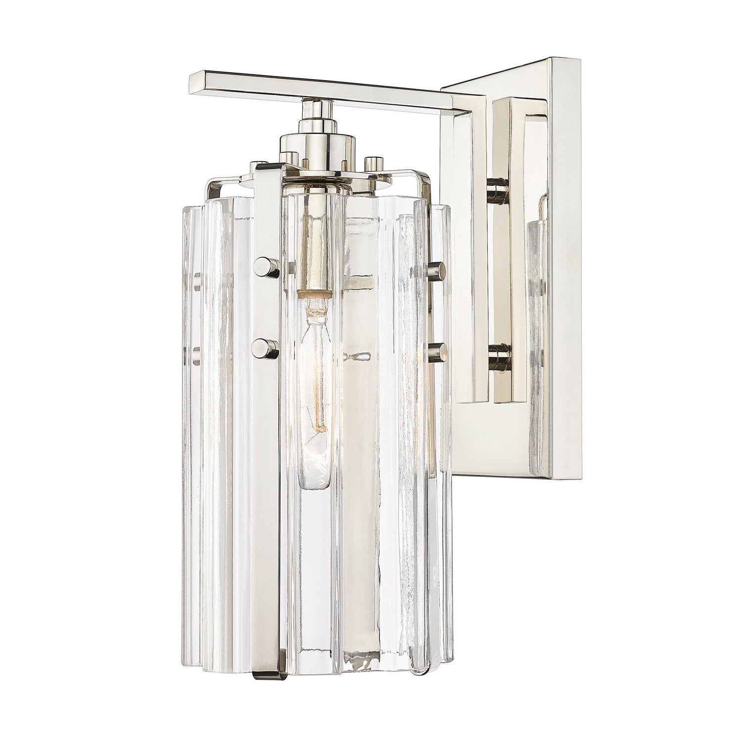 Z-Lite - 3036-1S-PN - One Light Wall Sconce - Alverton - Polished Nickel