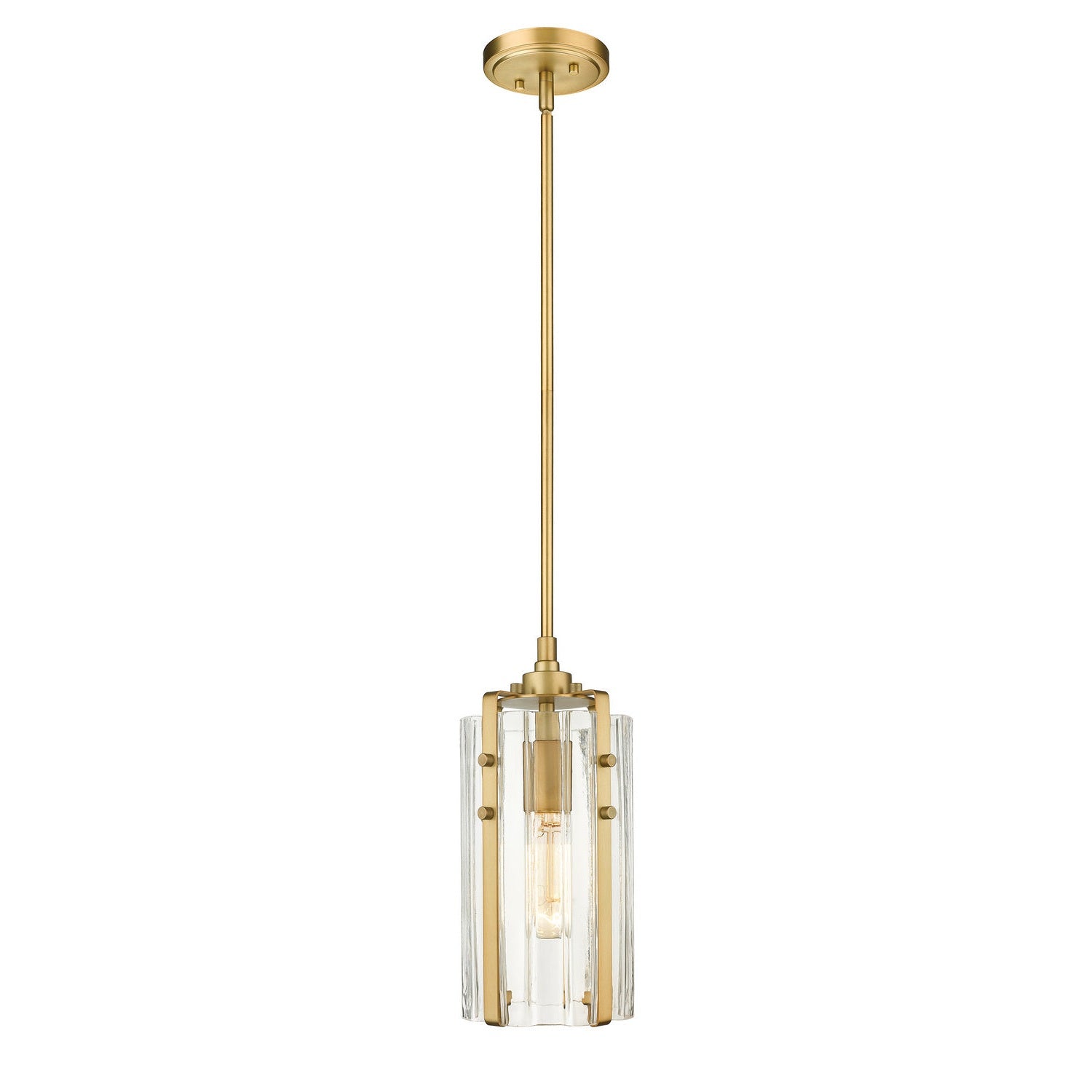 Z-Lite - 3036MP-RB - One Light Pendant - Alverton - Rubbed Brass