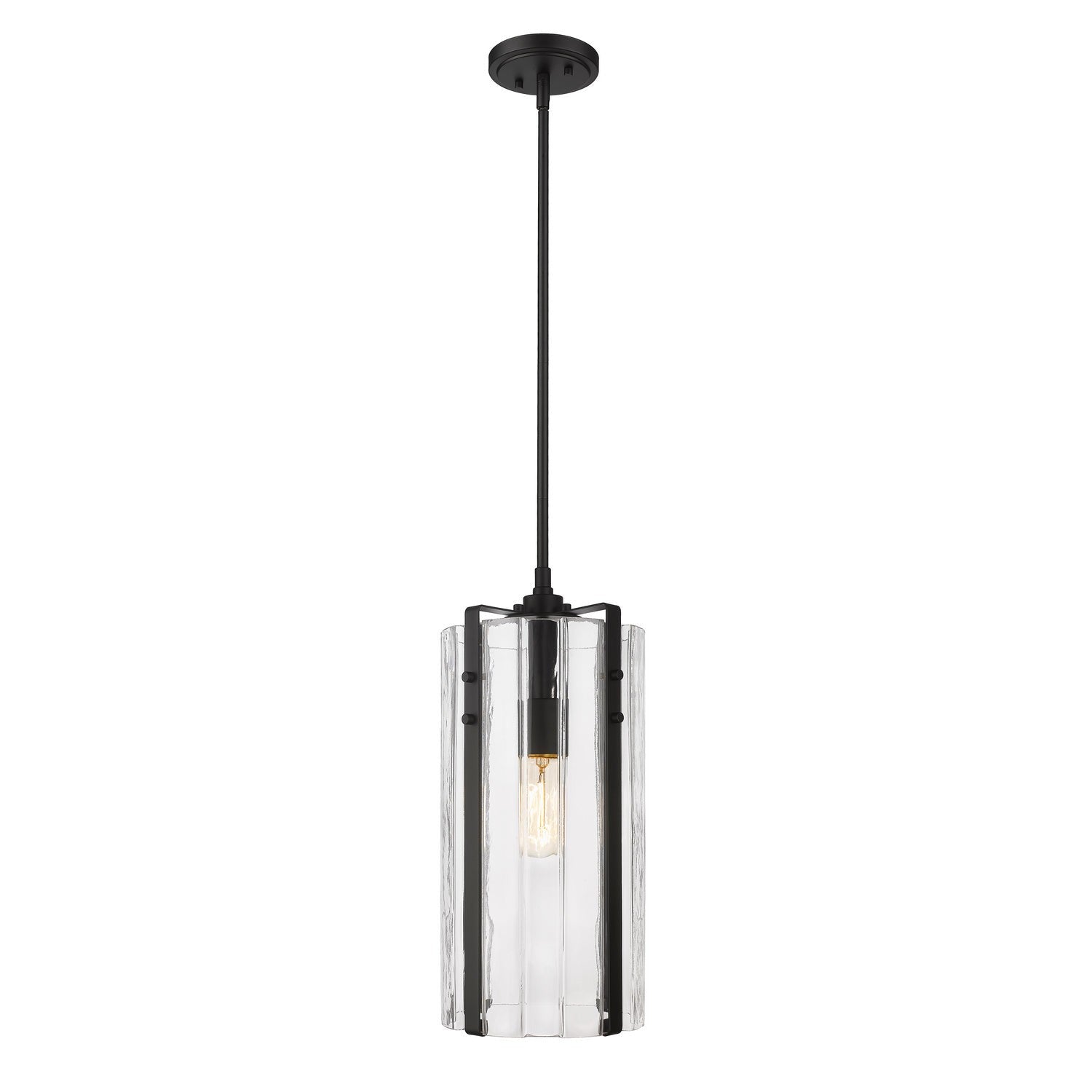 Z-Lite - 3036P8-MB - One Light Pendant - Alverton - Matte Black