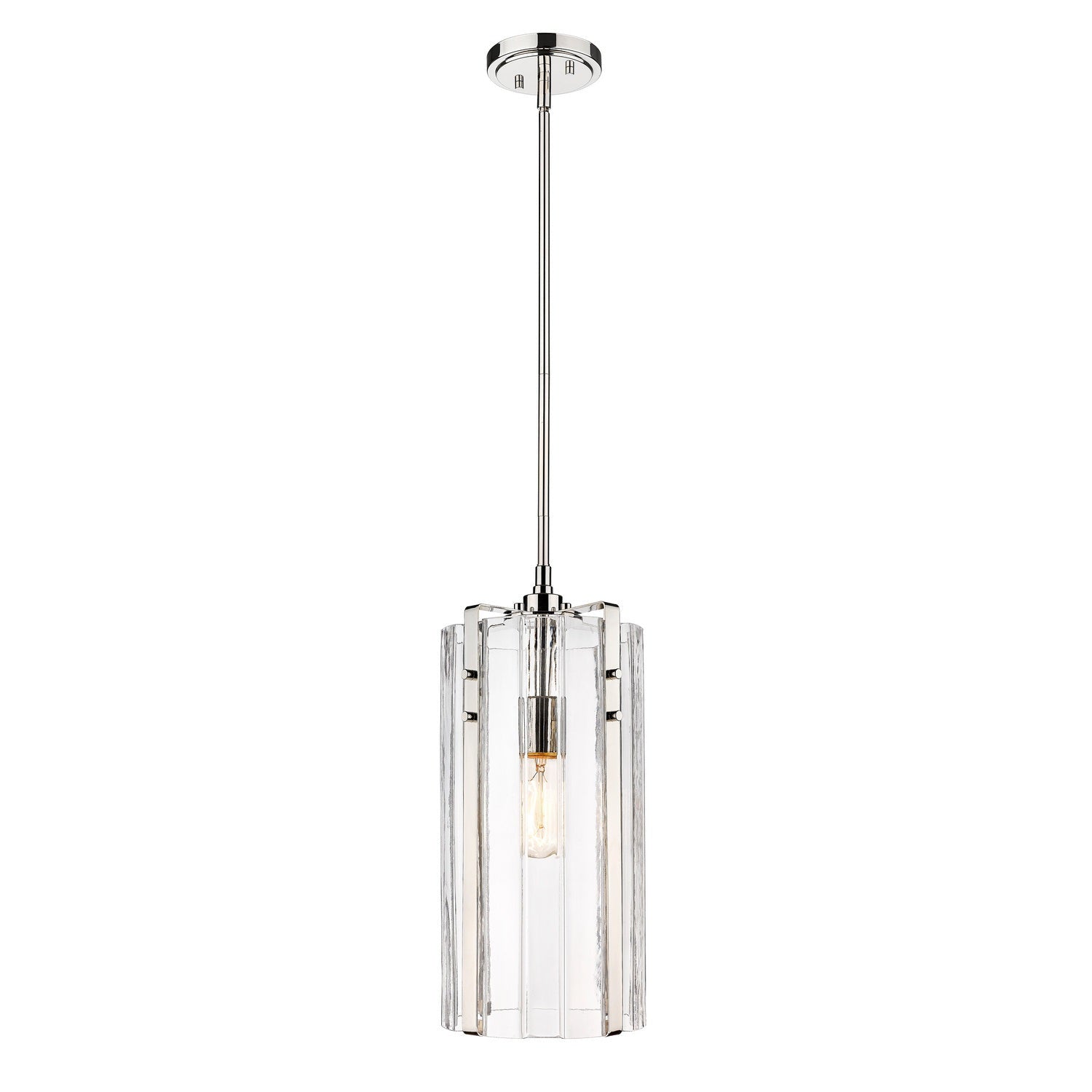 Z-Lite - 3036P8-PN - One Light Pendant - Alverton - Polished Nickel