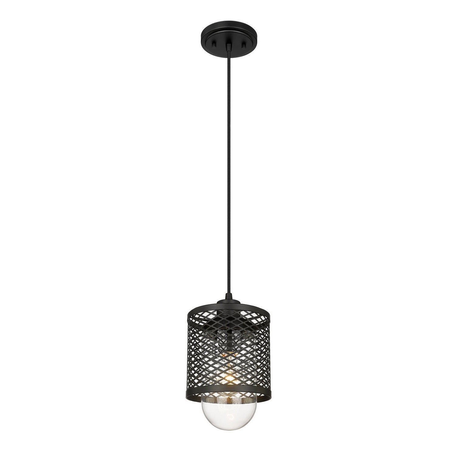 Z-Lite - 3037MP-MB - One Light Pendant - Kipton - Matte Black