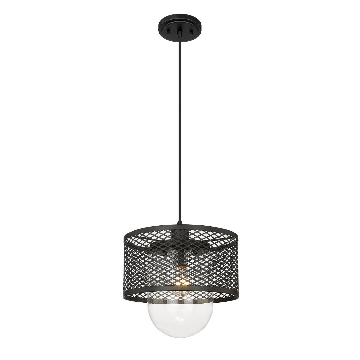Z-Lite - 3037P11-MB - One Light Pendant - Kipton - Matte Black