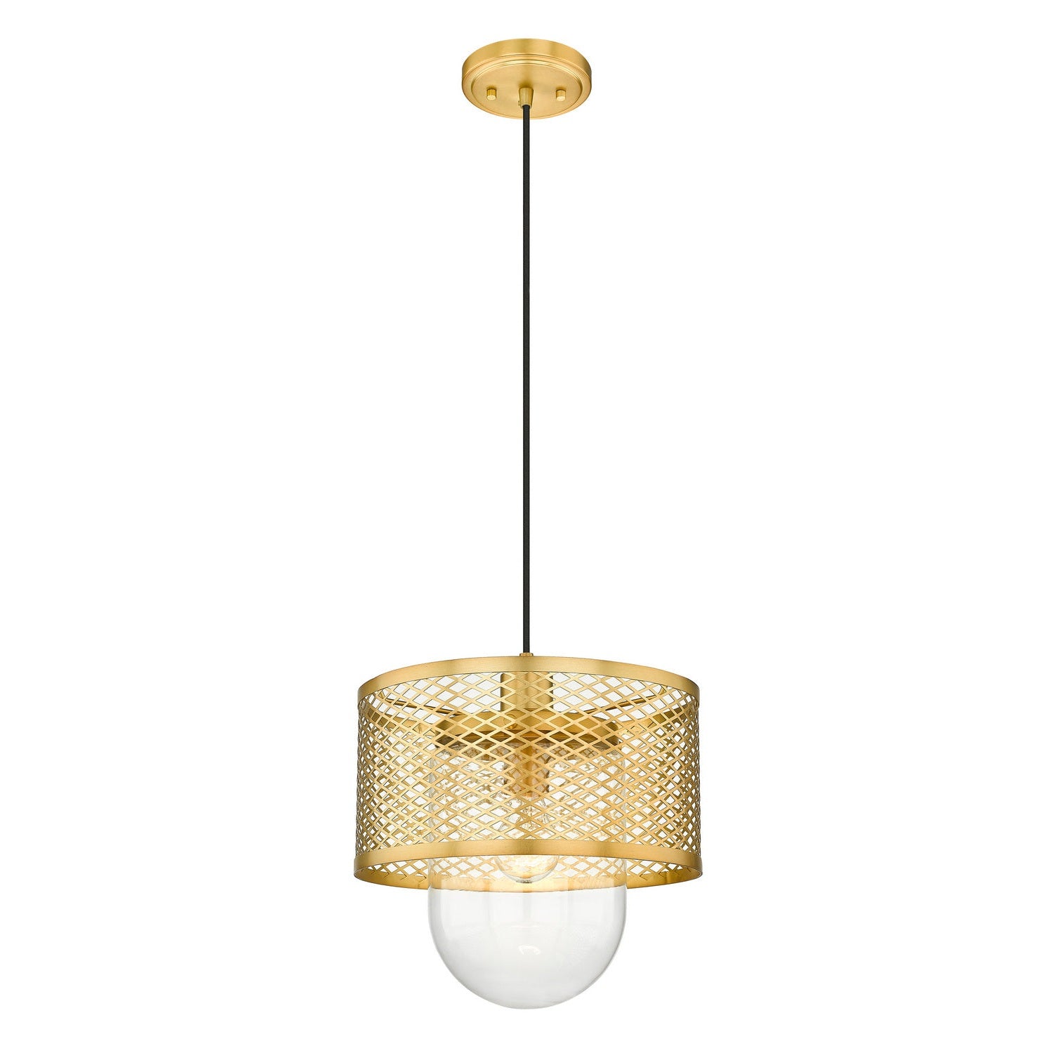 Z-Lite - 3037P11-RB - One Light Pendant - Kipton - Rubbed Brass