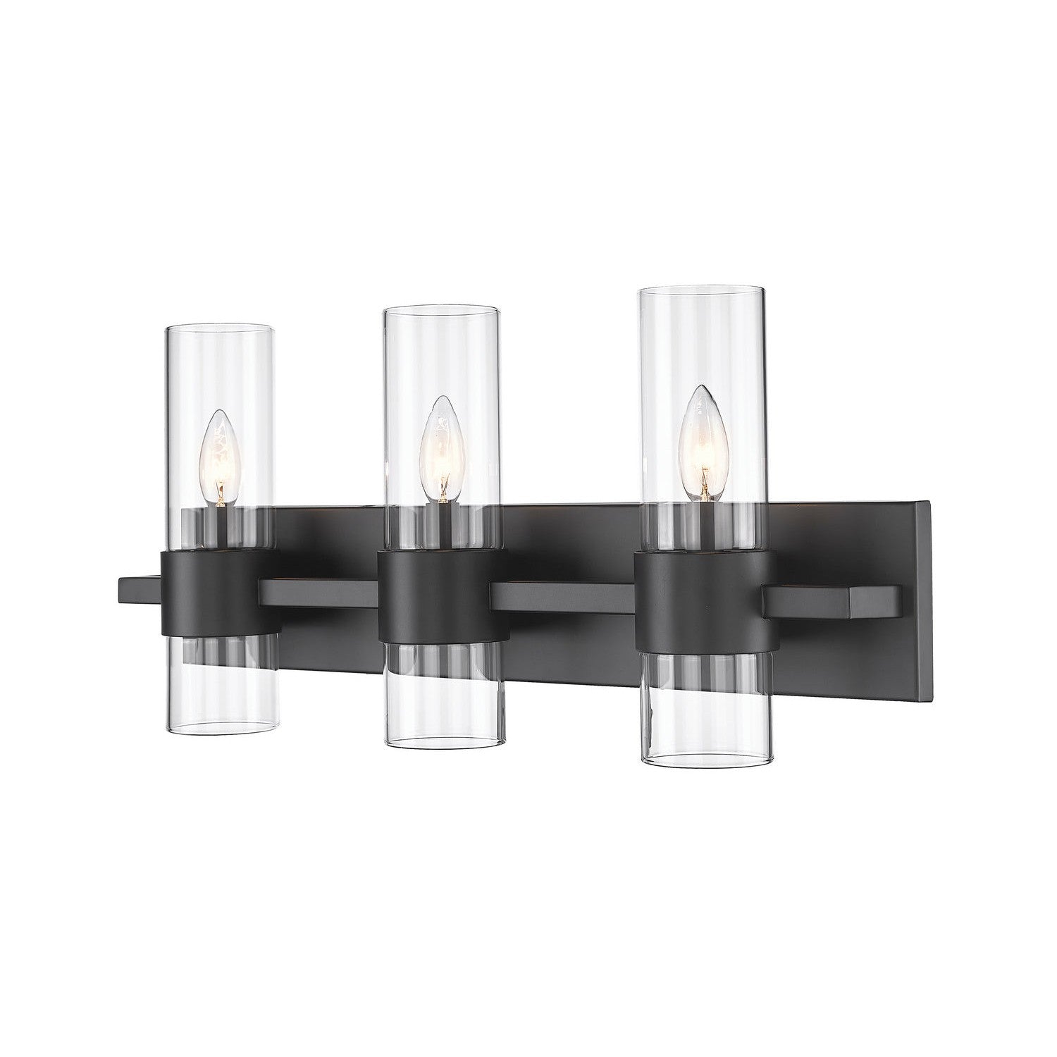 Z-Lite - 343-3V-MB - Three Light Vanity - Lawson - Matte Black