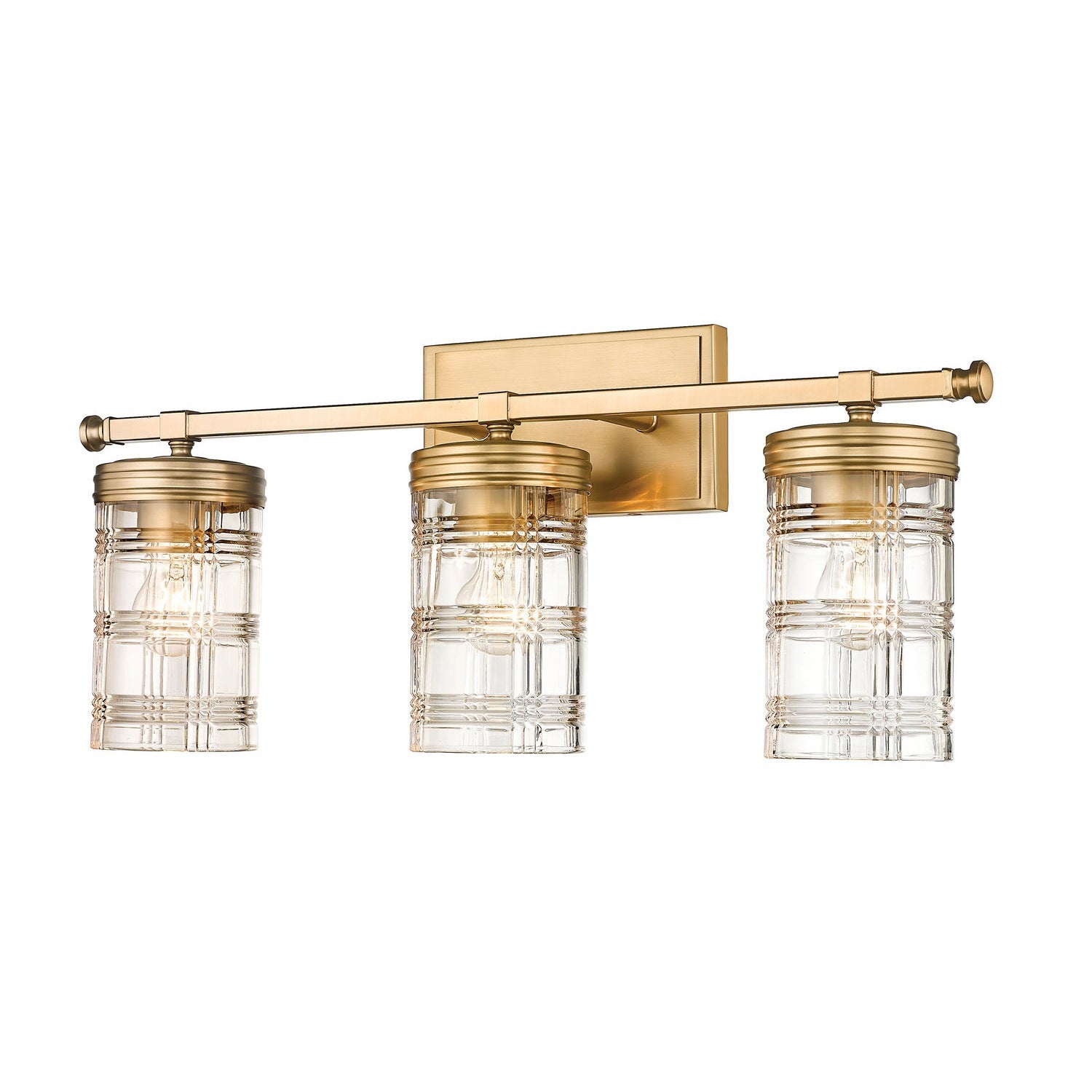 Z-Lite - 344-3V-HG - Three Light Vanity - Archer - Heirloom Gold