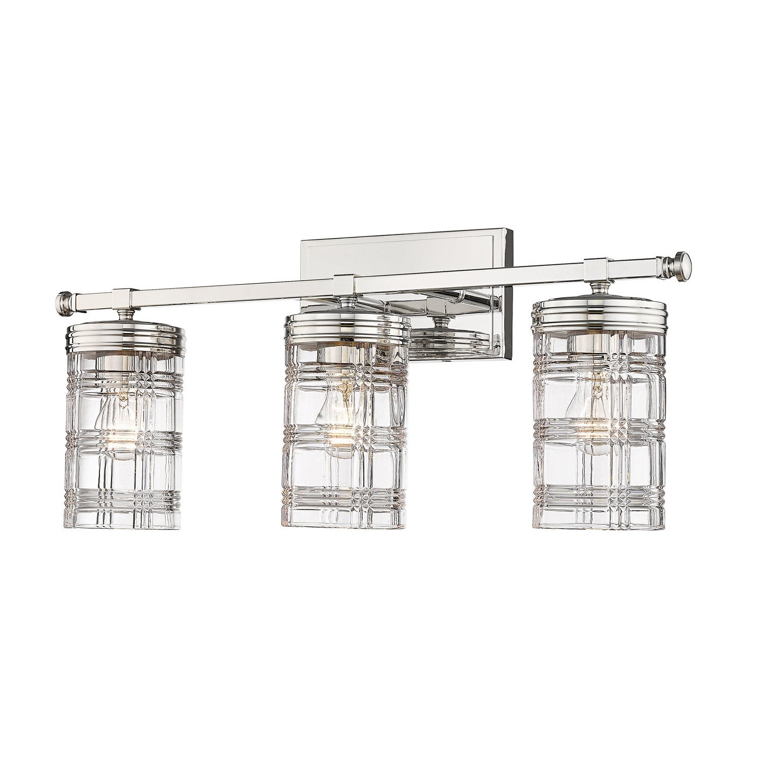 Z-Lite - 344-3V-PN - Three Light Vanity - Archer - Polished Nickel