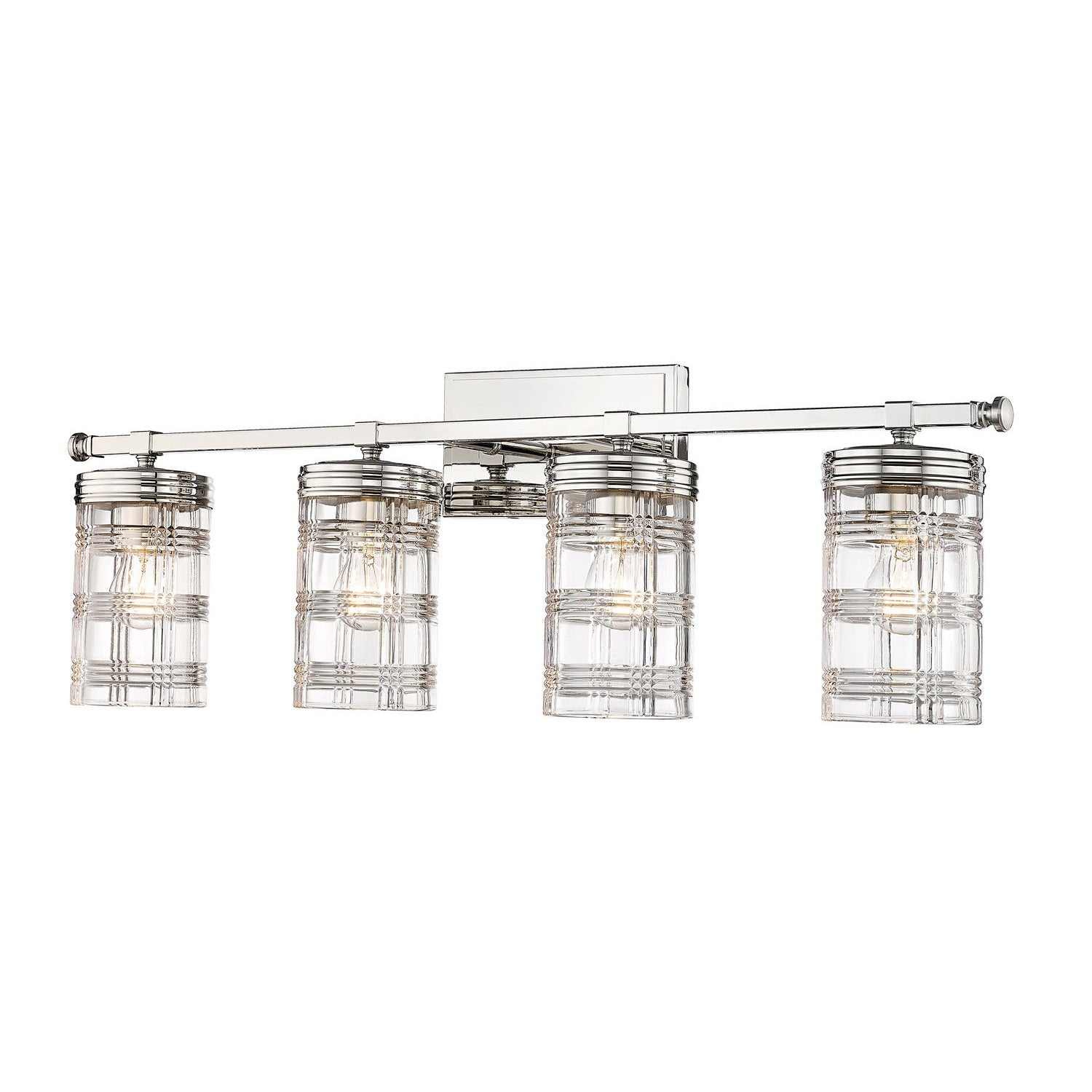 Z-Lite - 344-4V-PN - Four Light Vanity - Archer - Polished Nickel
