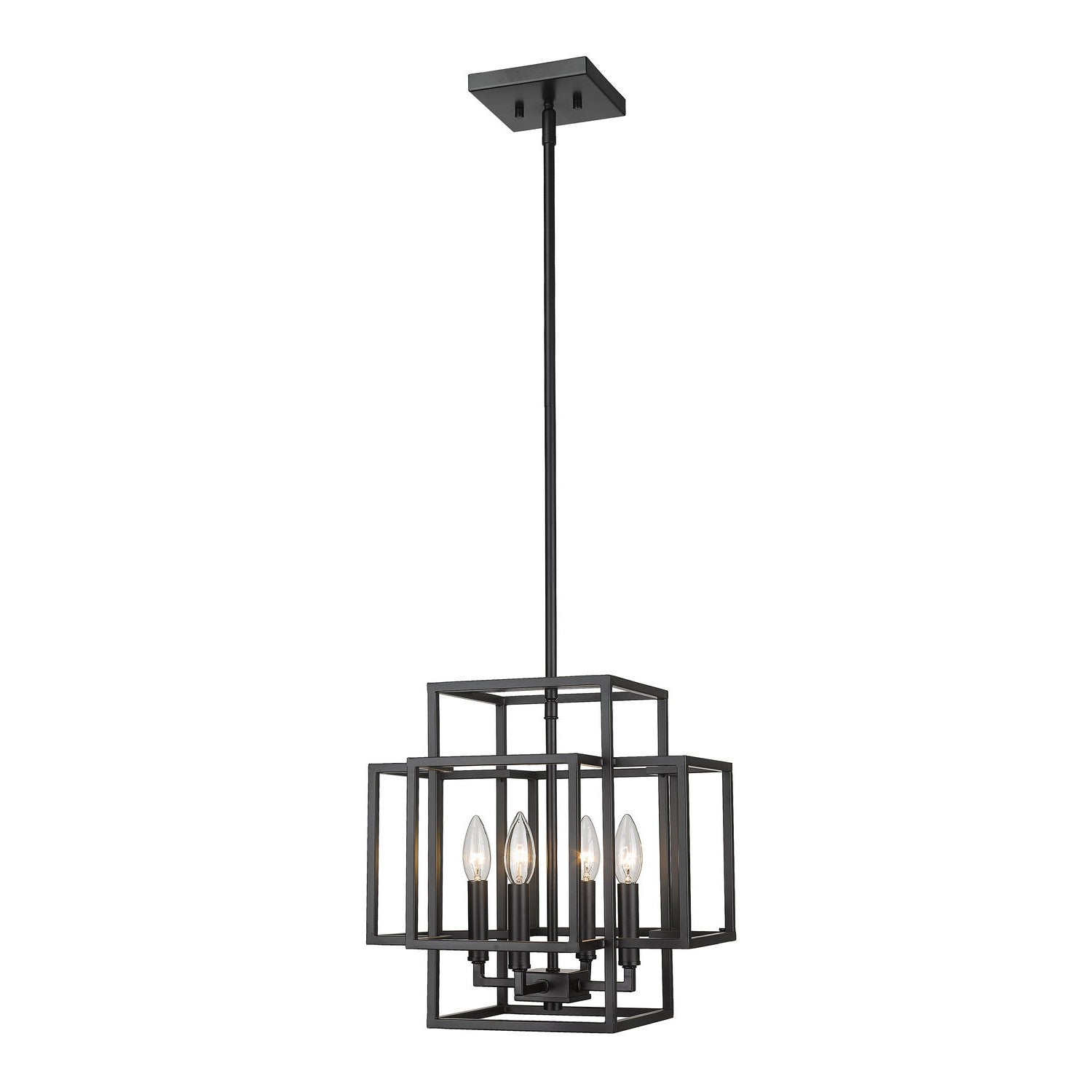 Z-Lite - 454-14MB - Four Light Pendant - Titania - Matte Black