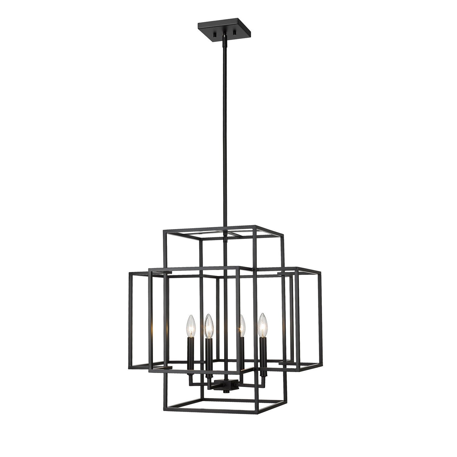 Z-Lite - 454-22MB - Four Light Chandelier - Titania - Matte Black