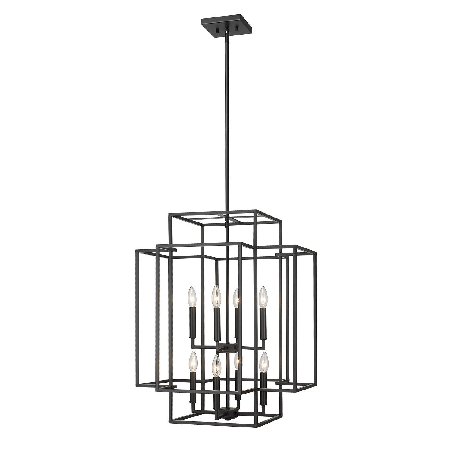 Z-Lite - 454-28MB - Eight Light Chandelier - Titania - Matte Black