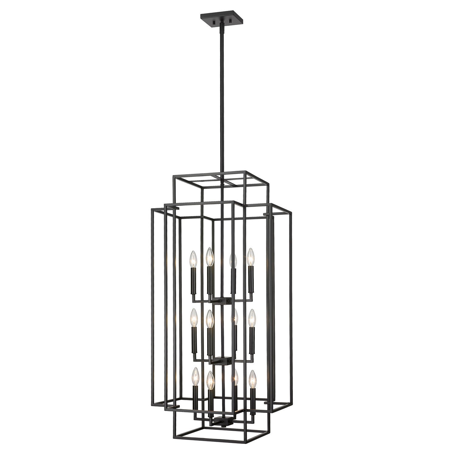 Z-Lite - 454-42MB - 12 Light Chandelier - Titania - Matte Black