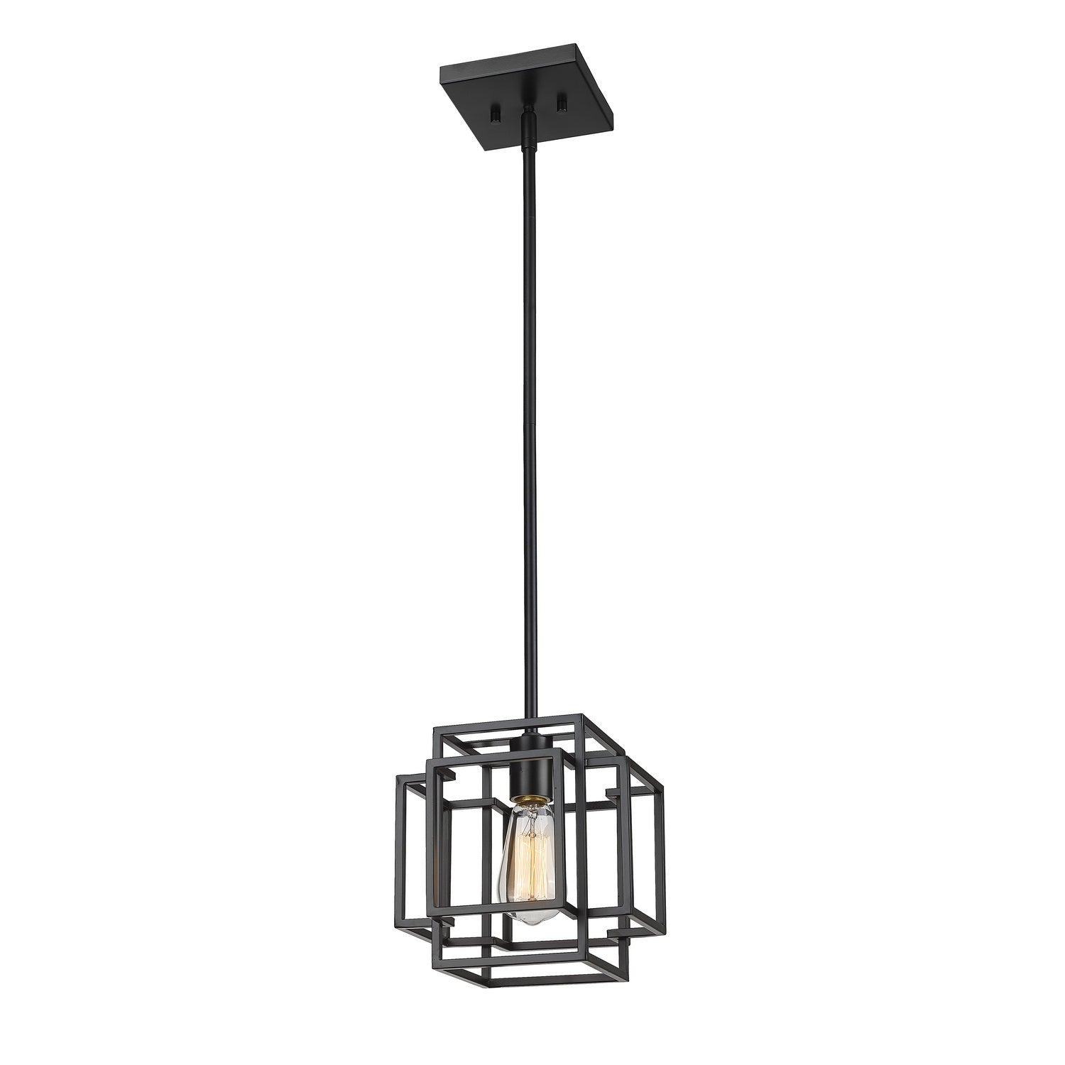 Z-Lite - 454MP-MB - One Light Pendant - Titania - Matte Black