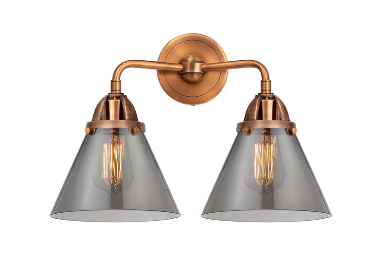 Innovations - 288-2W-AC-G43 - Two Light Bath Vanity - Nouveau 2 - Antique Copper